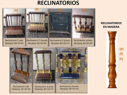 RECLINATORIOS VARIOS